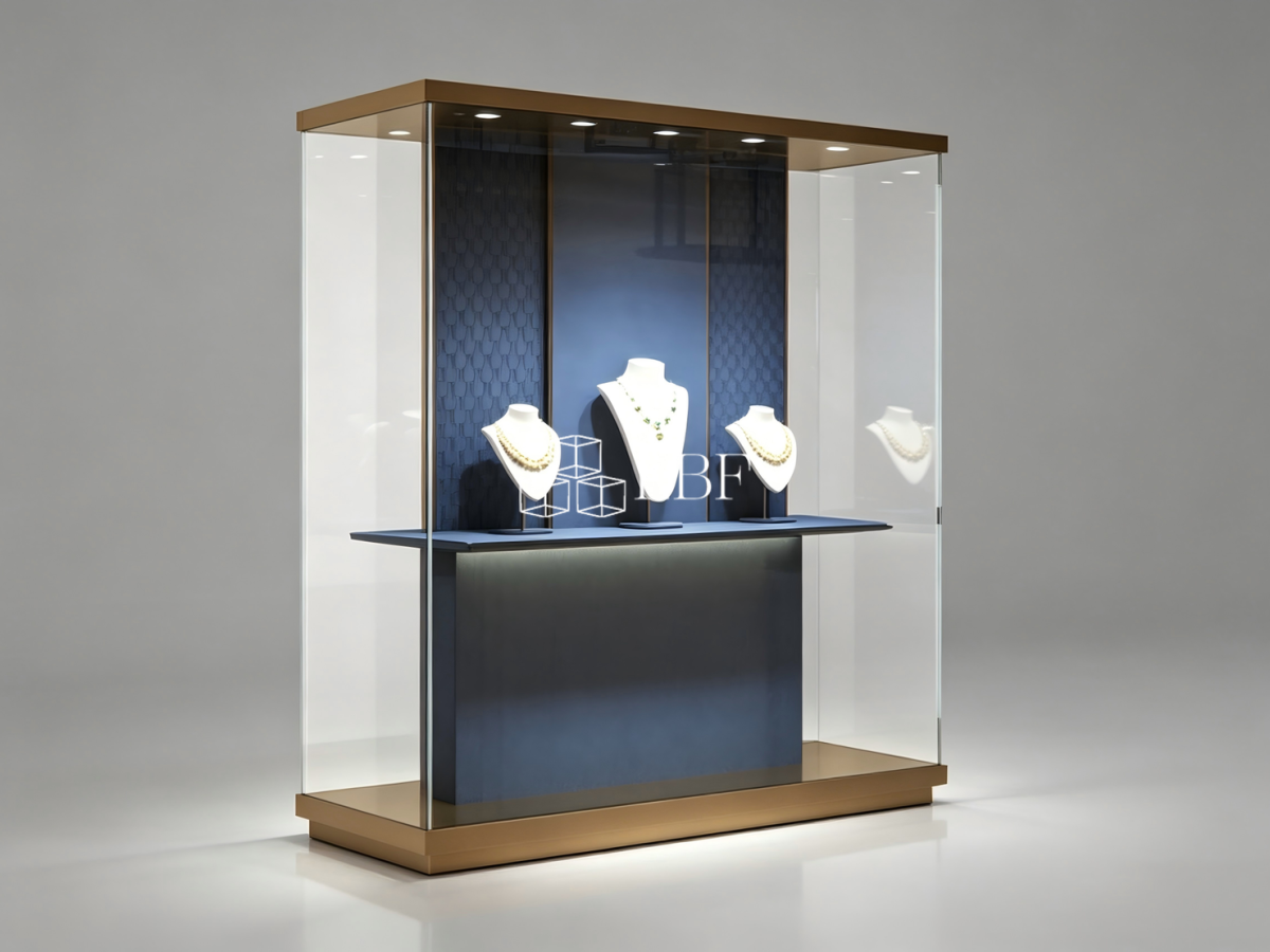 LBF Light – Armoire d&rsquo;exposition haute et luxueuse contre le mur